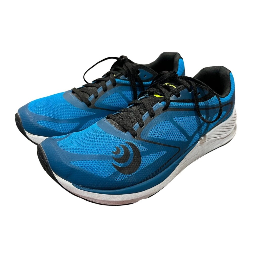 Topo Athletic Zephyr Men's ZipFoam Road Running Shoe Sneaker  US 12  Blue Black